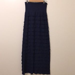 Max Studio navy Maxi skirt